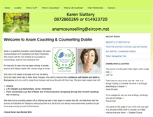 Tablet Screenshot of anamcoachingandcounselling.com